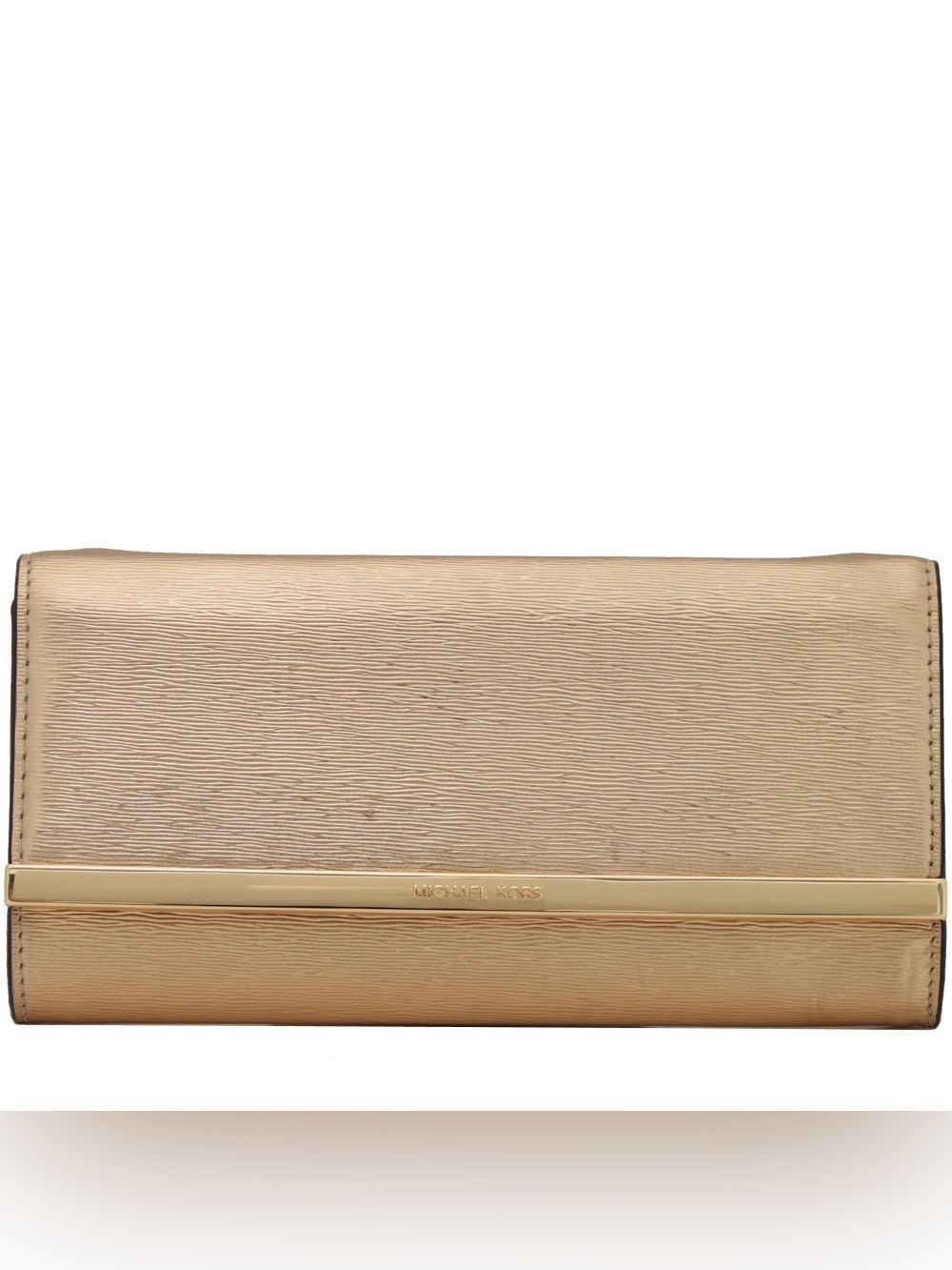Michael Kors Lana Leather Clutch Bag- Pale Gold, Very Rare!